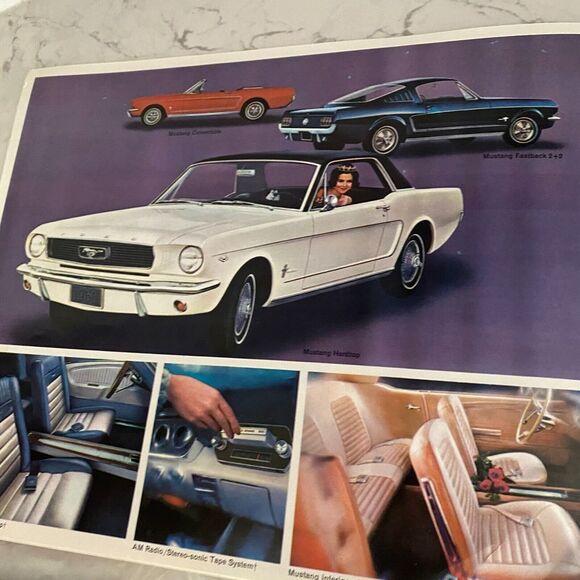 1966 Ford Fairlane Falcon Mustang Thunderbird Wagons Cars Sales Brochure - Picture 8 of 9